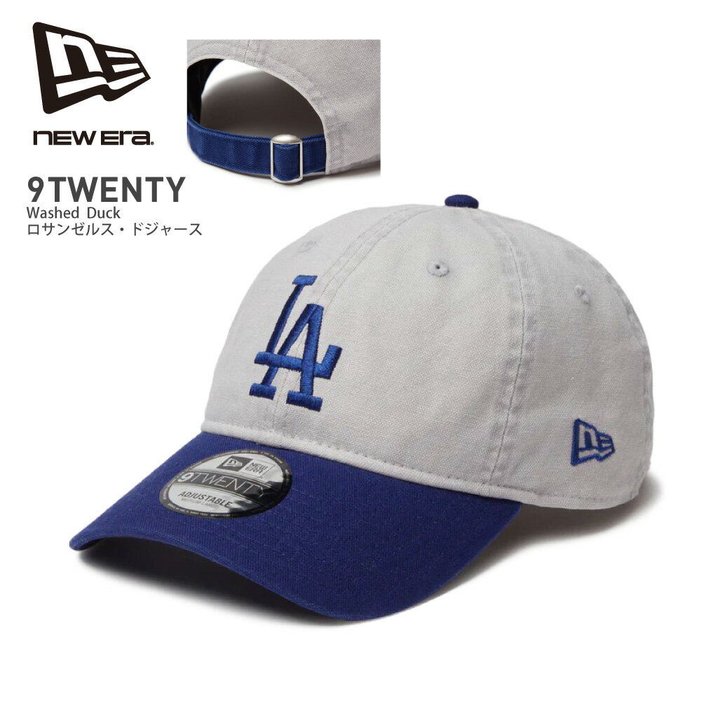 NEW ERA ニューエラ キャップ 【9TWENTY Washed Duck ロサンゼルス・ドジャース】 POLOキャップ 6パネルキャップ ローキャップ 920 メンズ ユニセックス 帽子 14388749