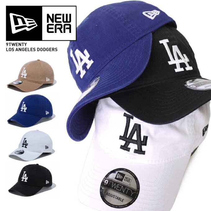 NEW ERA ニューエラ ローキャップ ポロキャップ ロサンゼルス ドジャース メンズ ユニセックス チームカラー 帽子 黒 白 青 NEWERA LOW CAP LosAngeles Dodgers 9TWENTY 