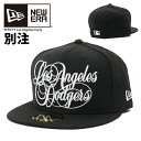 【 クリミナル別注モデル】 ニューエラ キャップ 【 59FIFTY LA CURLY 】 ロサンゼルス ドジャース NEW ERA CAP ブラック LOSANGELES DODGERS WESTCOAST LA 大きいサイズ メンズ 帽子 NEWERA ストレートキャップ