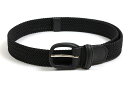 アンダーソンズ ベルト メンズ アンダーソンズ　ラバーメッシュベルト　革巻きバックル　30mm　ブラック　Anderson's　0765　N1　AF433　BLACK