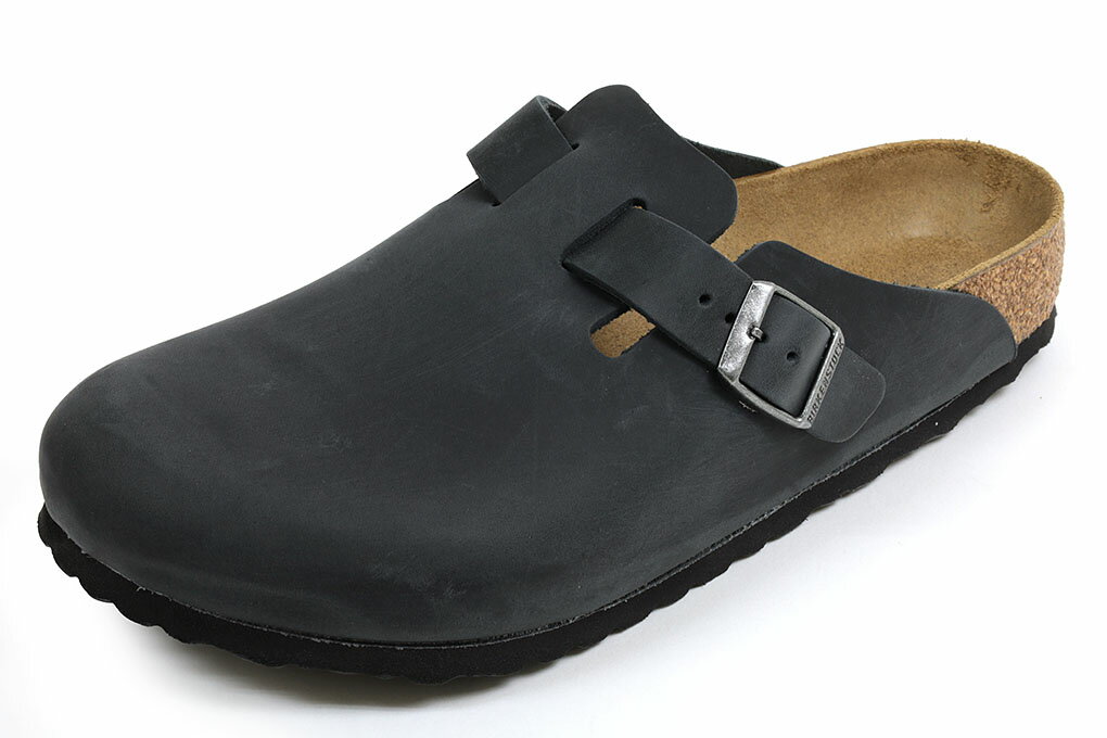 【100円クーポン】ビルケンシュトック　ボストン　オイルドレザー　ブラック　BIRKENSTOCK　Boston　0059461　Black