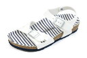 ビルケンシュトック　キッズサンダル　リオ　ノーティカルストライプホワイト　（BIRKENSTOCK　Rio　Kida　Nautical　Stripes　White）