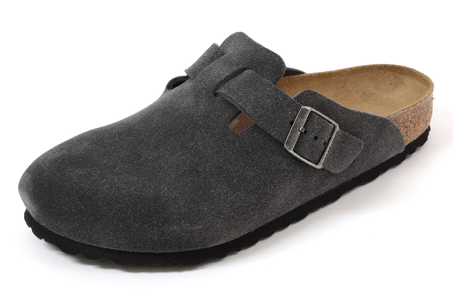 【ポイント10倍＋5倍】ビルケンシュトック　ボストン　スエード　レギュラー　チャコール　BIRKENSTOCK　Boston　Suede　1031676　Charcoal