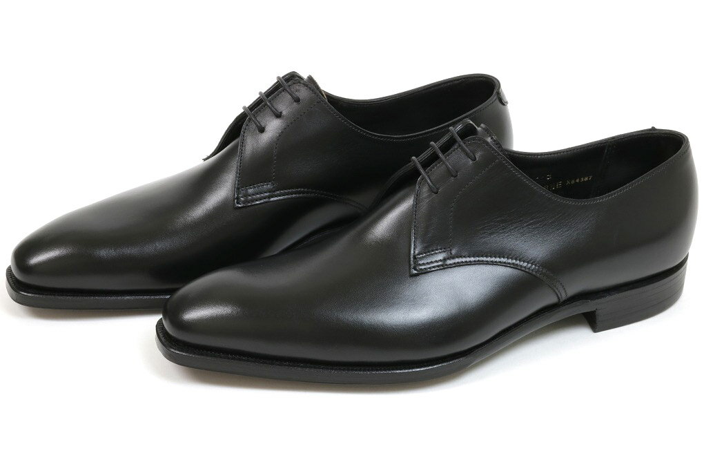 クロケット＆ジョーンズ　ハンドグレード　プレーントゥ　エイントリー3　ブラックカーフ（CROCKETT&JONES　AINTREE3　BLACK　CALF）