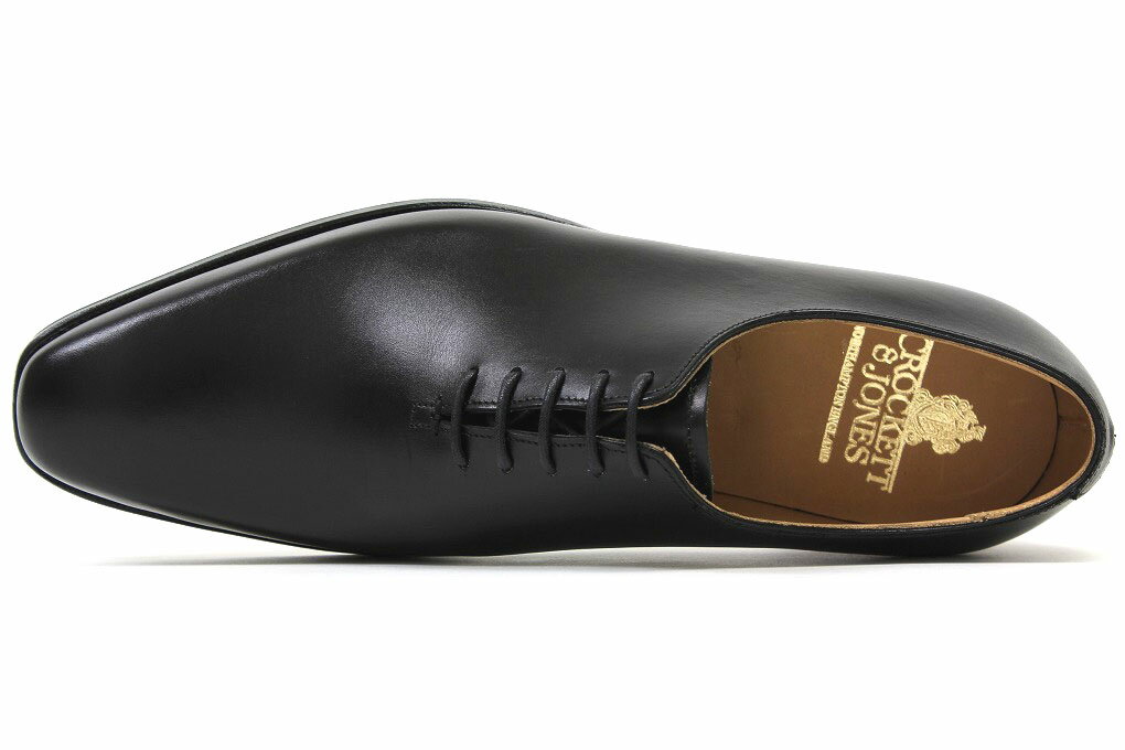 クロケット＆ジョーンズ　ワンピース・プレーントゥ　アレックス　ブラックカーフ（CROCKETT&JONES　ALEX　BLACK　CALF）