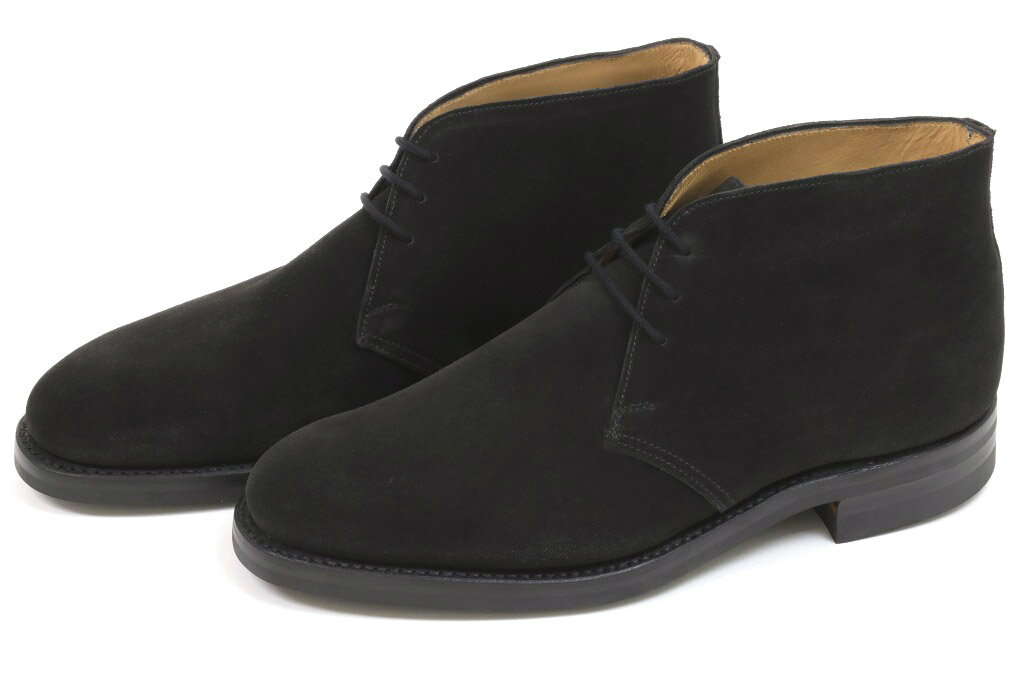 【ポイント10＋5倍】クロケット＆ジョーンズ チャッカブーツ チルターン ブラックスエード ダイナイトソール（CROCKETT JONES CHILTERN BLACK SUEDE）