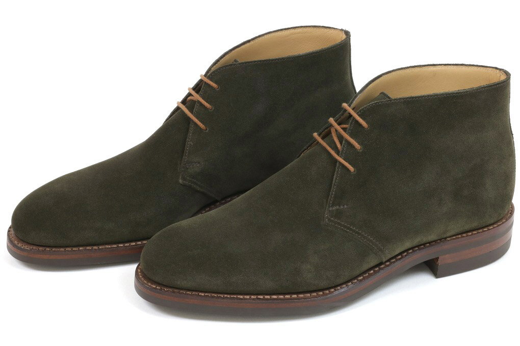 【ポイント10＋5倍】クロケット＆ジョーンズ　チャッカブーツ　チルターン　アースグリーン　スエード　ダイナイトソール（CROCKETT&JONES　CHILTERN　EARTH　GREEN　SUEDE）