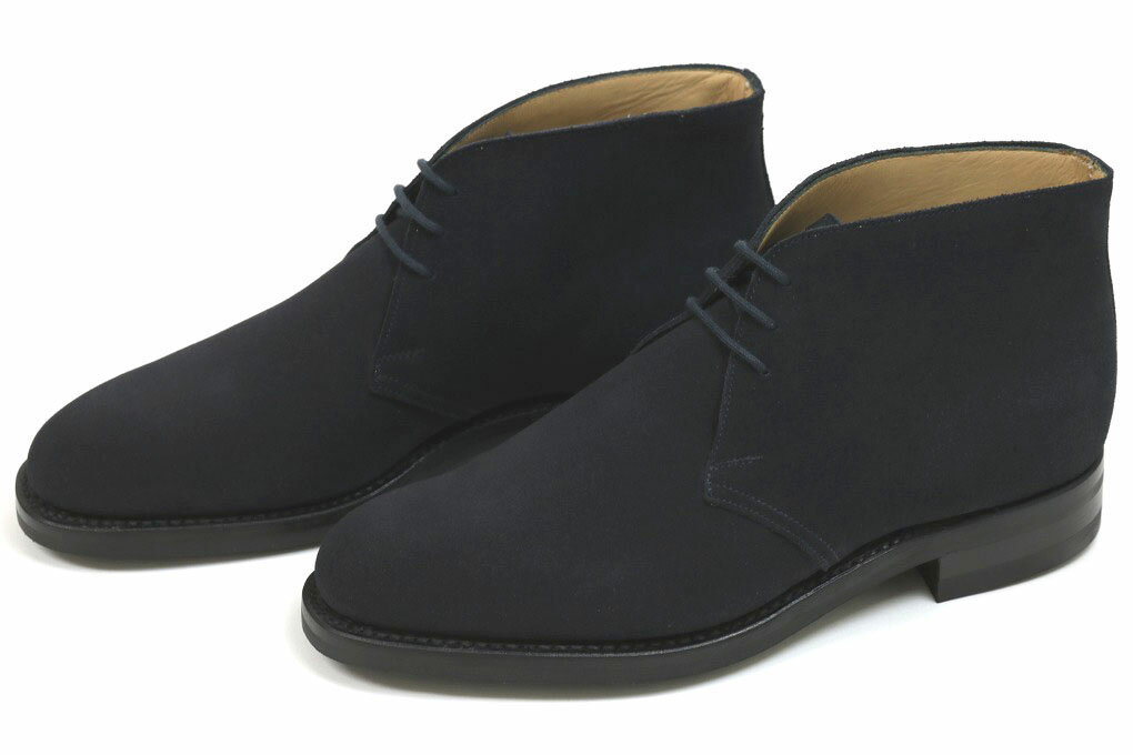 クロケット＆ジョーンズ　チャッカブーツ　チルターン　ネイビースエード　ダイナイトソール（CROCKETT&JONES　CHILTERN　NAVY　SUEDE）