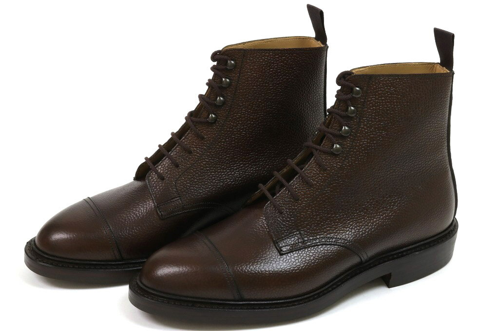 【100円クーポン】クロケット＆ジョーンズ ストレートチップ ブーツ コニストン ダークブラウン スコッチグレイン（CROCKETT JONES CONISTON DARKBROWN SCOTCH GRAIN）