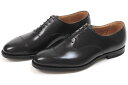 クロケット＆ジョーンズ ストレートチップ コノート2 ブラックカーフ シティソール（CROCKETT JONES CONNAUGHT2 BLACK CALF CITY SOLE）