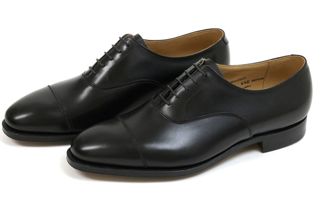 クロケット＆ジョーンズ　ストレートチップ　コノート　ブラックカーフ（CROCKETT&JONES　CONNAUGHT　BLACK　CALF）