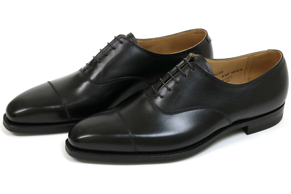 【ポイント10＋5倍】クロケット＆ジョーンズ ストレートチップ ハラム ブラックカーフ シティソール（CROCKETT JONES HALLAM BLACK CALF CITY SOLE）