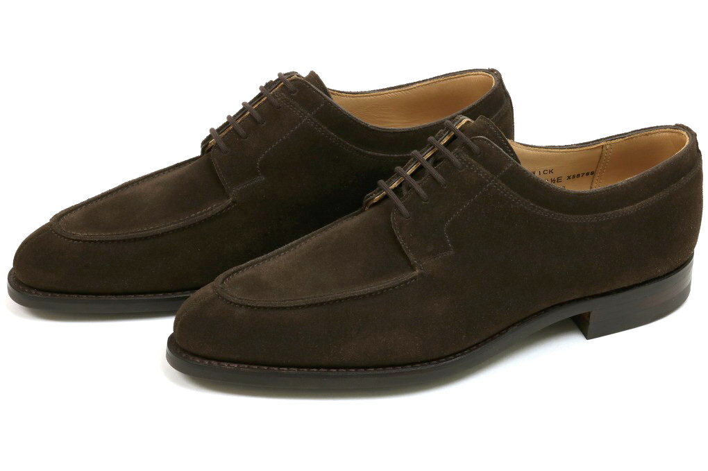 クロケット＆ジョーンズ　Uチップ　ハードウィック　ダークブラウンスエード　シティソール（CROCKETT&JONES　HARDWICK　DARK　BROWN　SUEDE　CITY　SOLE）