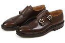 クロケット＆ジョーンズ ダブルモンク ハロゲイト ダークブラウン カントリーカーフ（CROCKETT JONES HARROGATE DARKBROWN COUNTRYCALF）