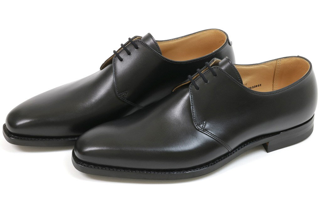 【ポイント10＋5倍】クロケット＆ジョーンズ プレーントゥ ハイバリー ブラックカーフ シティソール（CROCKETT JONES HIGHBURY BLACK CALF CITY SOLE）