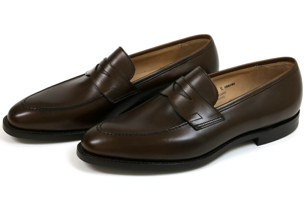 クロケット＆ジョーンズ　ローファー　シドニー　ダークブラウン　バーニッシュドカーフ　シティソール（CROCKETT&JONES　SYDNEY　DARK　BROWN　BURNISHED　CALF　CITY　SOLE）