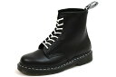 ドクターマーチン　8ホールブーツ　ホワイトステッチ　ブラック　Dr.Martens　1460　WHITE STITCH　24758001　BLACK