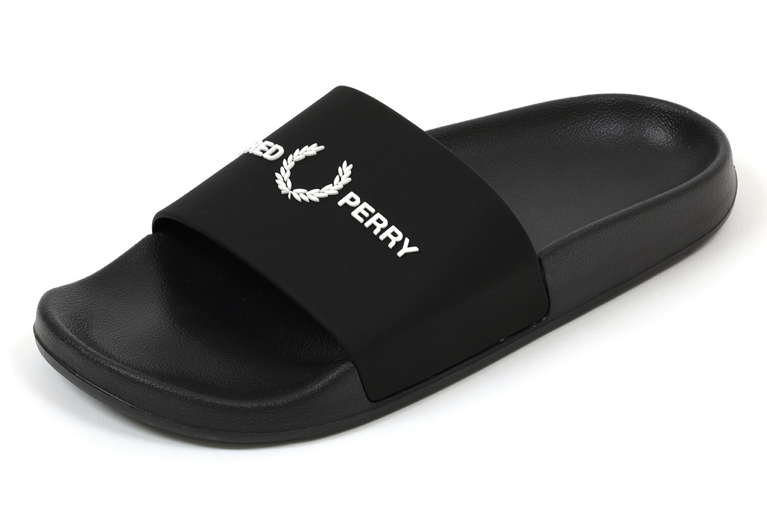 【エントリーでポイント5倍！】フレッドペリー　サンダル　スライダー　ブラック　FRED　PERRY　BRANDED SLIDER　B2320　102　BLACK