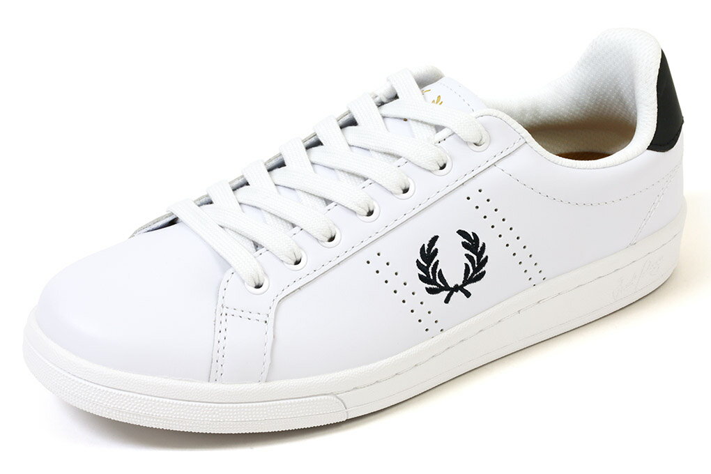 【エントリーでポイント5倍！】フレッドペリー　レザースニーカー　B721　ホワイト/ネイビー　FRED　PERRY　B6312　567　WHITE/NAVY