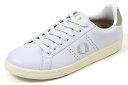 フレッドペリー　レザースニーカー　B721　ホワイト×ロイスター　FRED　PERRY　B6312　T32　WHITE/LOYSTER