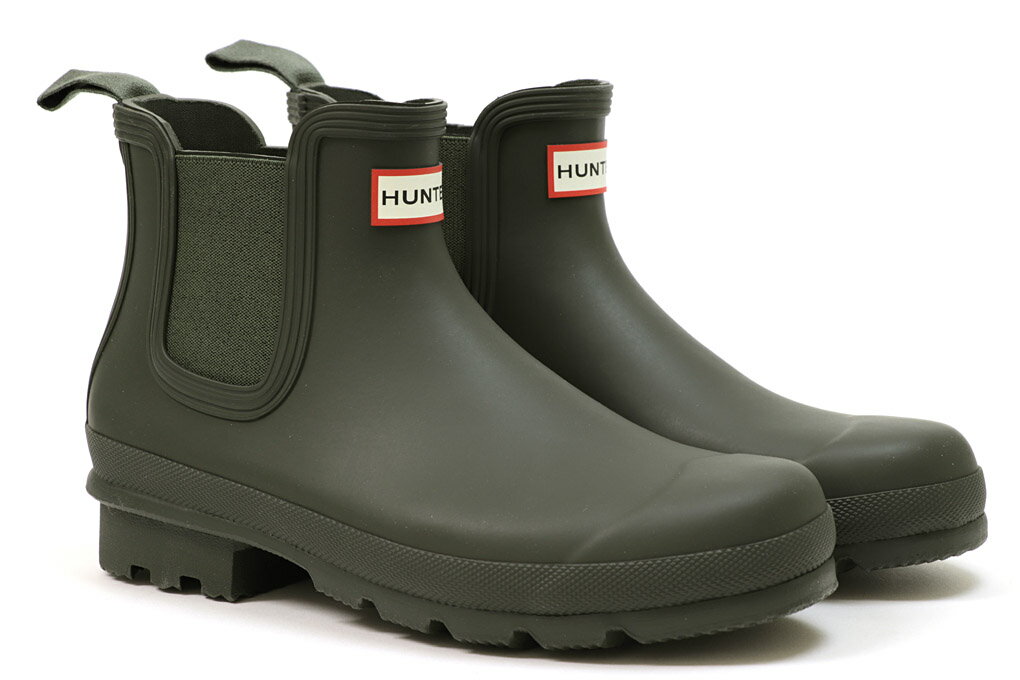 【100円クーポン】ハンター　メンズ　 オリジナル　チェルシー　ブーツ　ダークオリーブ　（HUNTER　MENS　ORIGINAL　CHELSEA　BOOTS　MFS9116RMA　DARK　OLIVE）