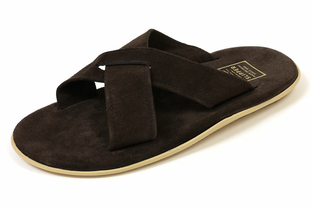 アイランドスリッパ　クロスサンダル　PT223　エスプレッソスエード　ISLAND　SLIPPER　PT223　ESPRESSO　SUEDE