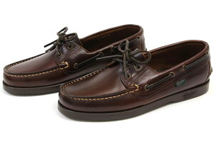 パラブーツ　デッキシューズ　バース　アメリカ　（Paraboot　BARTH　MARRON-AMERICA）