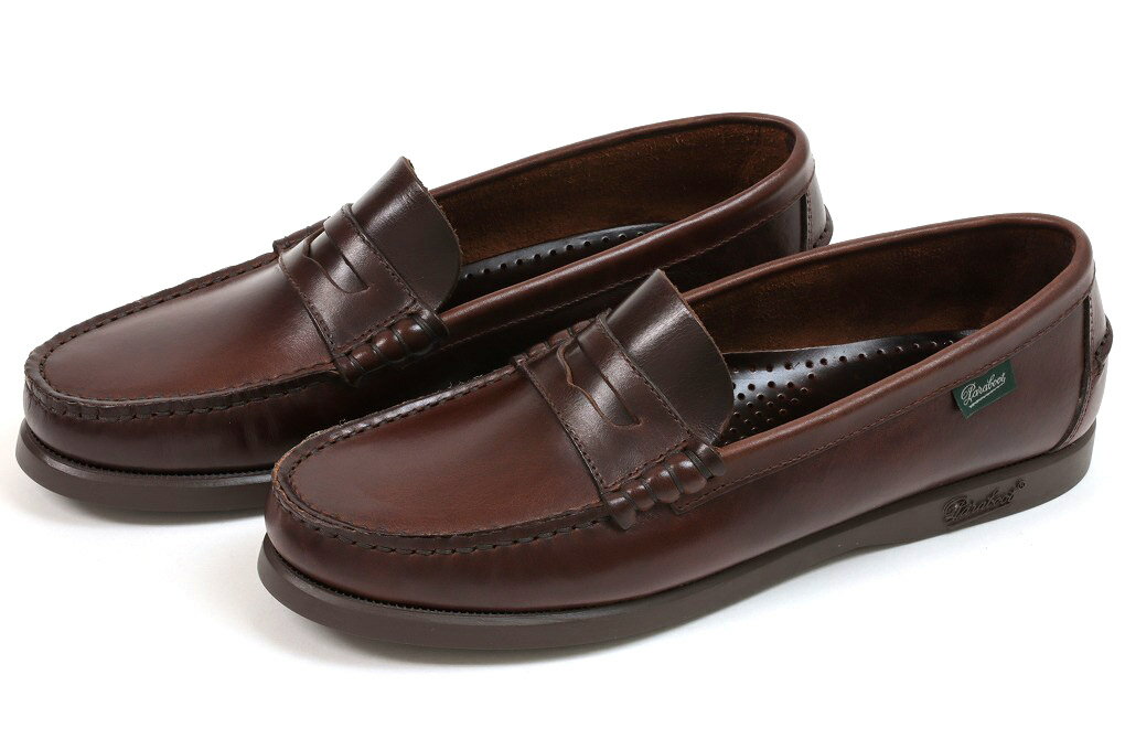 パラブーツ　ローファー　コローF　アメリカ　（Paraboot　CORAUX　F/MARINE　MARRON-LIS　AMERICA）