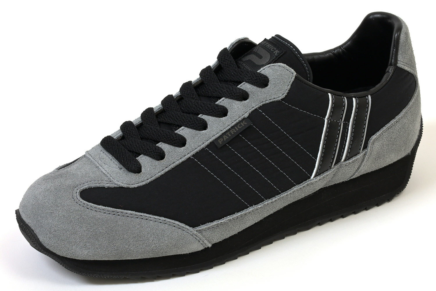 パトリック　マラソン・テック　ブラック×グレー　PATRICK　MARATHON-TECH　BK/GY