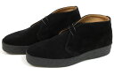 【ポイント10倍！】サンダース マッドガード ブリットチャッカ ブラックスエード （Sanders 9877 Brit Chukka Black Suede）