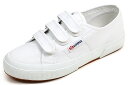 【ポイント10倍！】スペルガ　ストラップ　スニーカー　ホワイト　SUPERGA　2750　COT3STRAPU　S00BN20　WHITE