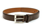 【ポイント10倍！】TLB　レザードレスベルト　ブラスバックル　30mm　アノネイ　ベガノ　ブラウン（TLB　BELT　ANNONEY　VEGANO　BROWN）