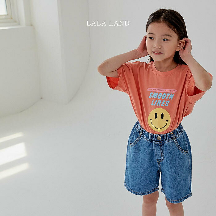 【半額セール】スマイリーTシャツ 韓国子供服 子ども服 Tシャツ 半袖 キッズ 男の子 女の子 コットン 韓国 カジュアル ダンス 夏服 韓国ファッション 人気 グレー オレンジ パープル にこちゃん スマイル LALALAND CR&W 50
