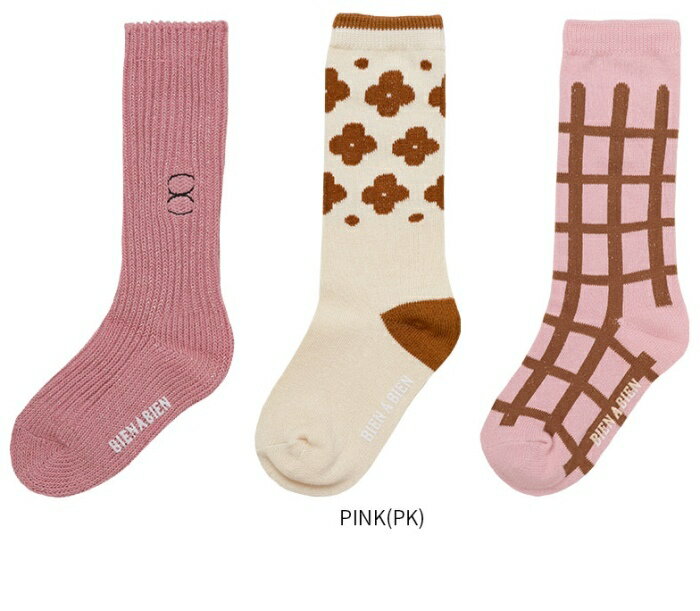 Pink Socks 3set 送料無料 かわいいピンク靴下3足セット 韓国子供服 柄 靴下 パステル ナチュラル 秋 冬 韓国 おしゃれ 子供服 ファッション 激安価格の コットン ベビー キッズ おすすめ 女の子 男の子 かわいい 人気 韓国子ども服