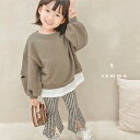 ビンテージマンツーマンT韓国子供服くすみカラー韓国子供服韓国子ども服男の子女の子コットンキッズベビーファッション708090100110120おすすめ人気かわいいおしゃれCR&W ju