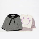 スマイルマント刺繍&ストライプTシャツ韓国子供服長袖韓国子供服韓国子ども服男の子女の子コットンキッズベビーファッション708090100110120おすすめ人気かわいいおしゃれCR&W go