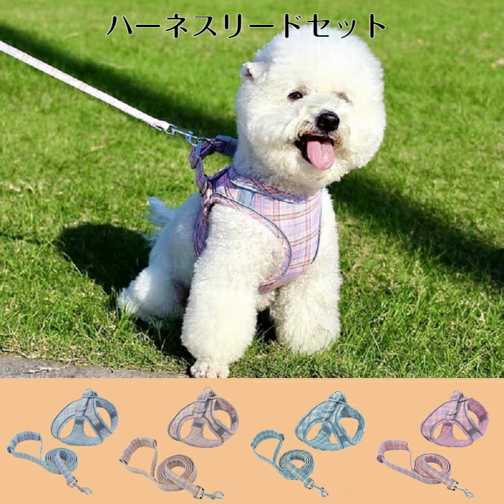 春カラーハーネスリードセット 胴輪 送料無料 ペットハーネス 高速配送 春カラー おしゃれ 小型犬 中型犬 猫ハーネス ペットグッズ プレゼント 可愛い配色 散歩グッズ 柴犬 カラフル チワワ トイプードル お出かけ お花見 マルチーズ 調節可能 抜けにくい
