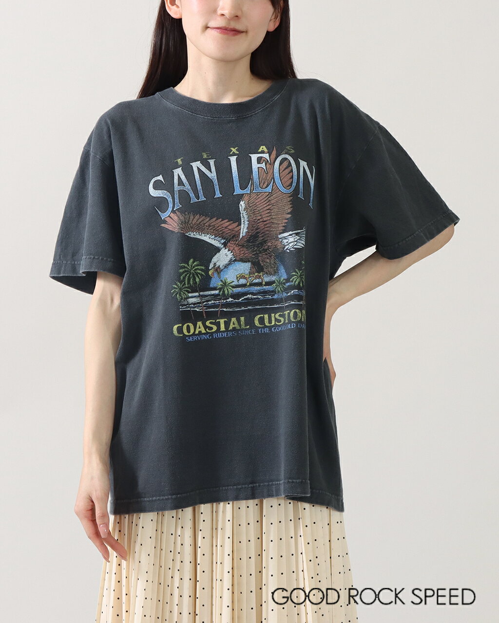Rakuten - GOOD ROCK SPEED Tシャツ グッド ロック スピード レディース Tシャツ グラフィックオリジナル プリント good rock speed Tシャツ グラフィック レディース オーバーサイズ Tシャツ レディース 綿100% 正規品 26SS