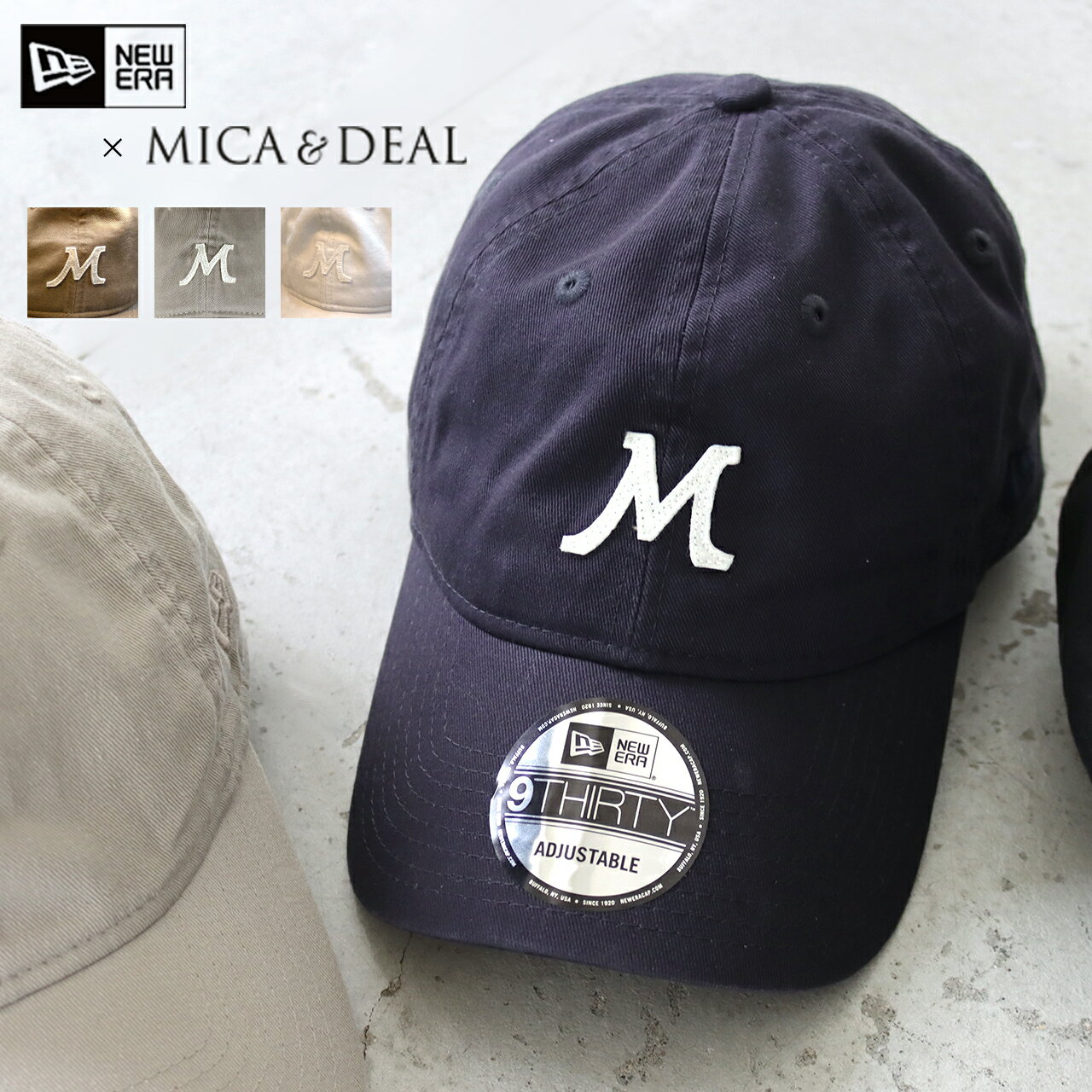 ニューエラ MICA&DEAL【NEW ERA×MICA&DEAL】 コラボレーション M CAP 帽子 キャップ CAP キャップ ニューエラ 送料無料 日よけ UV対策 ギフト プレゼント 公式 正規品 24SS 目玉商品 mica&deal(マイカアンドディール)