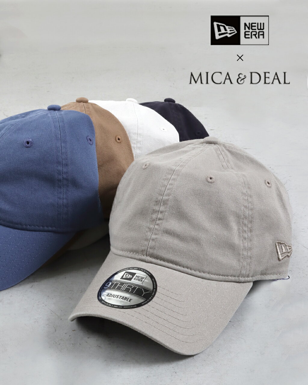 MICA DEAL マイカアンドディール 【NEW ERA×MICA DEAL】コラボレーションCAP コットンキャップ アイボリー 日よけ UV対策 コラボ ニューエラ キャップ 送料無料 公式 正規品 24SS 目玉商品 mica deal(マイカアンドディール)