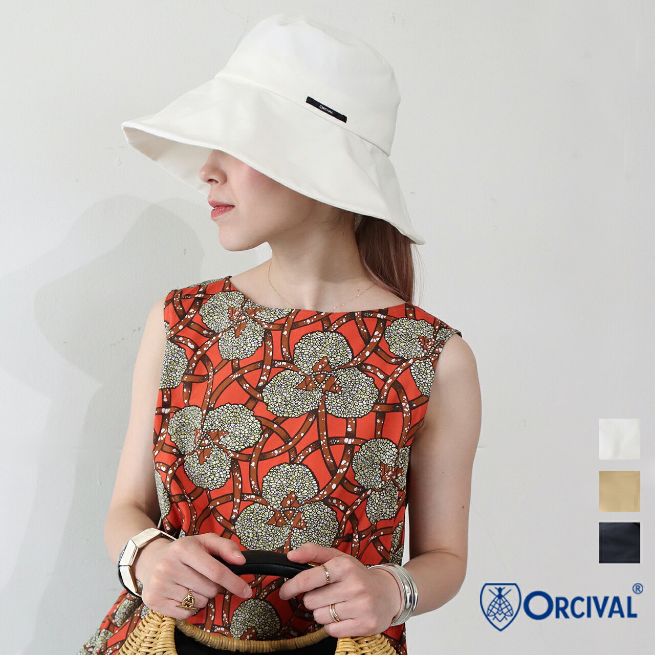 ORCIVAL オーシバル オーチバル ロングブリムハット BUCKET HAT ＃OR-H0192CDM 帽子 UV対策 紫外線対策 ハット つば広 レジャー アウトドア コーデュラ 軽い 24SS