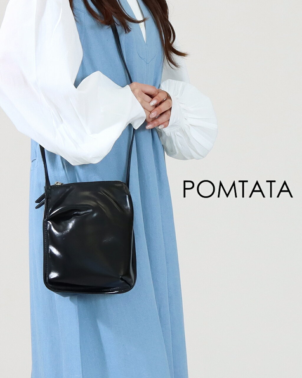 Rakuten - 【15%OFFクーポン】POMTATA ポンタタ バッグ レディース トース ミニショルダー バッグ TORS MINI SHOULDER P3184 ショルダーバッグ 本革 斜めがけバッグ レディース 小さめ レザーバッグ 送料無料 公式 正規品 25AW