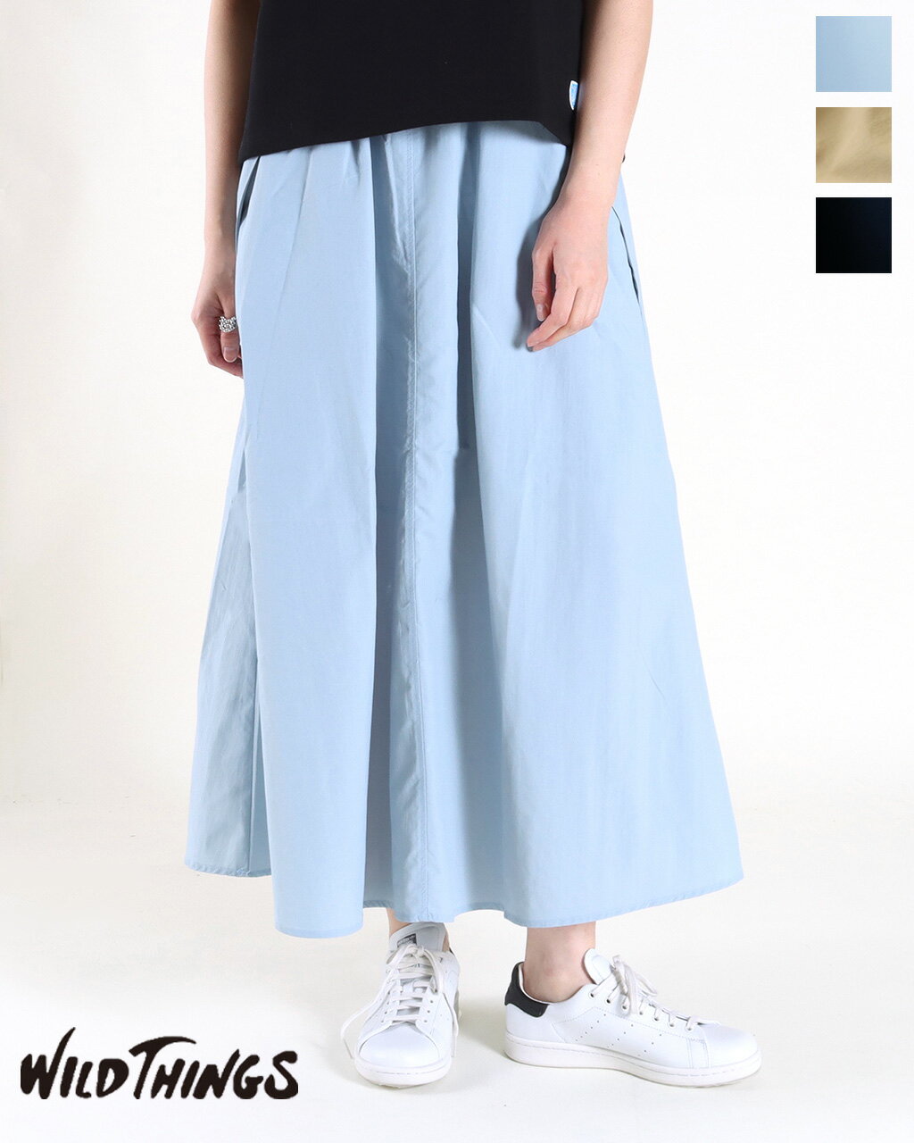 【MAX15％OFFクーポン対象】WILD THINGS ワイルドシングス スカート フレアスカート FLARE SKIRT WTL24007AD サプレックスナイロン 軽量 耐久性 防シワ UVカット 撥水性 高機能 アウトドア 夏 …