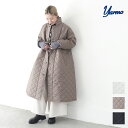 【40 OFF】【返品不可】yarmo ヤーモ キルティングラボコート Quilting Lab Coat キルティング ロングコート ビッグシルエット 中綿 軽い 秋冬 大きめ 無地