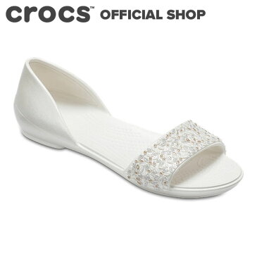 【クロックス公式】リナ エンベリッシュド ドルセー ウィメン Lina Embellished D'Orsay Flat / crocs パンプス フラットシューズ レディース 【PR1】