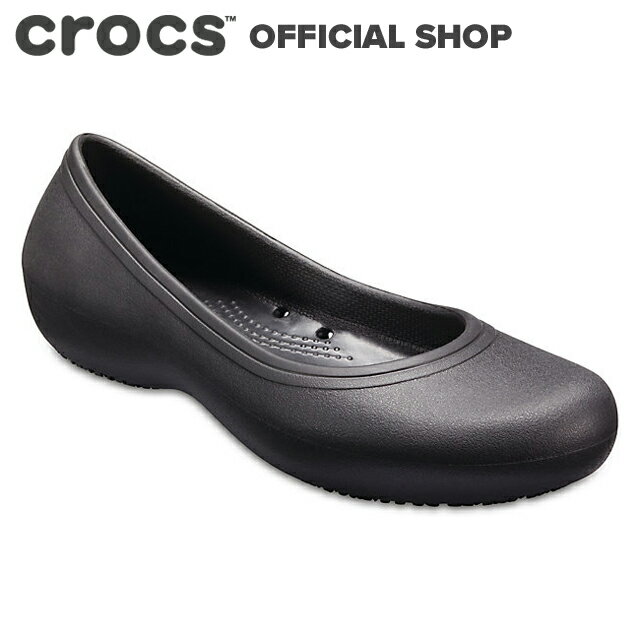 【クロックス公式】アット ワーク フラット ウィメン Crocs At Work Flat / crocs ワークシューズ 業務用 パンプス フラットシューズ レディース 【NO】