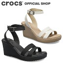 【クロックス公式】レイ サンダル ウェッジ ウィメン Leigh Sandal Wedge / crocs レディース アウトレット outlet 【PR1】