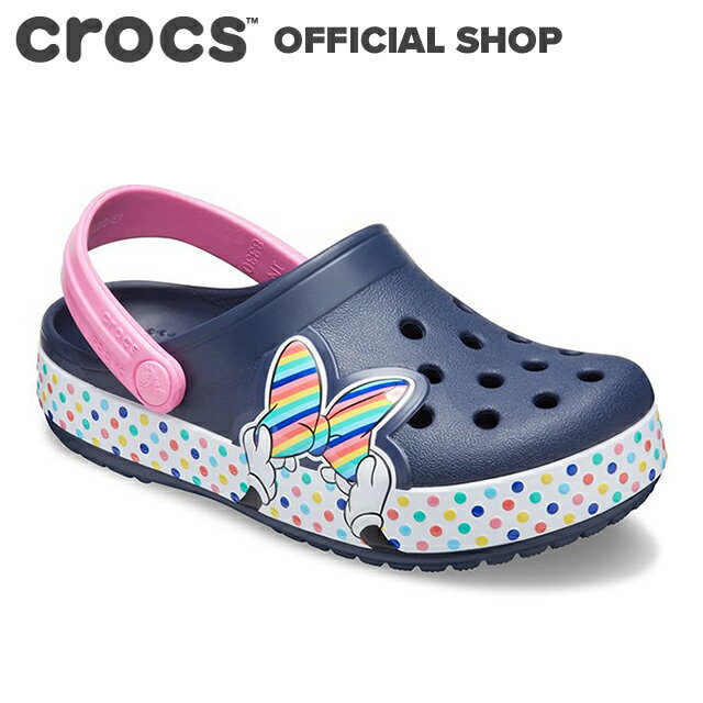 【クロックス公式】ファン ラブ ディズニー ミニー マウス スタイル クロッグ キッズ Fun Lab Disney Minnie Mouse Style Clog Kids / crocs クロッグ サンダル 定番子供用 ガールズ【OL】