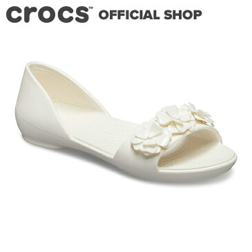 【クロックス公式】リナ フラワー ドルセー ウィメン Lina Flower D'Orsay / Dorsay crocs レディース パンプス フラットシューズ サンダル ぺたんこ【OOL】