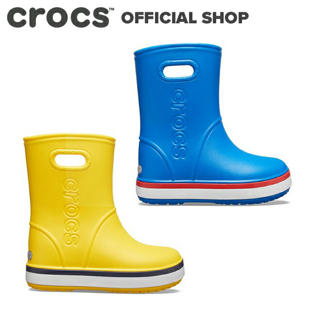 【クロックス公式】クロックバンド レイン ブーツ キッズ Crocband Rain Boot Kids / crocs 長靴 雨靴 子供用 ボーイズ ガールズ【NO】